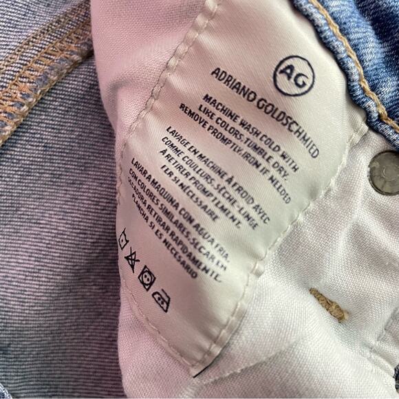 AG Adriano Goldschmied The Isabelle high rise Cropped crop double hem jeans 26 - Picture 12 of 13